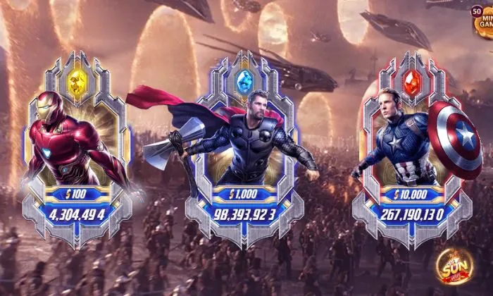 Lựa chọn nhân vật phù hợp trong khi chơi Avengers Sunwin