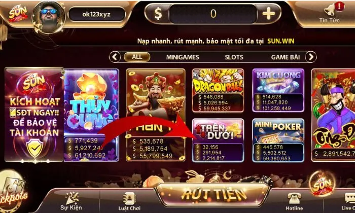 Tham gia Trên Dưới Sunwin chỉ với vài thao tác đơn giản